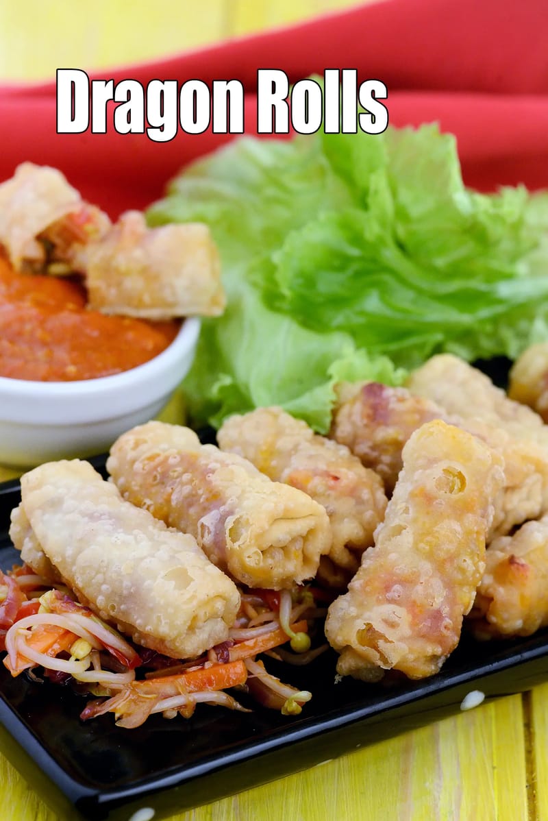 Dragon Rolls | Tarla Dalal