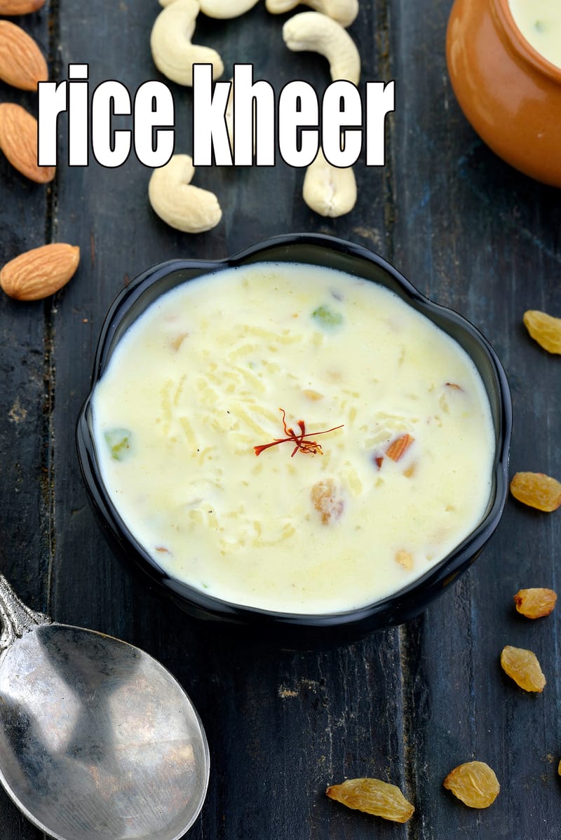 Rice kheer recipe | chawal ki kheer | Indian rice pudding | | Tarla Dalal