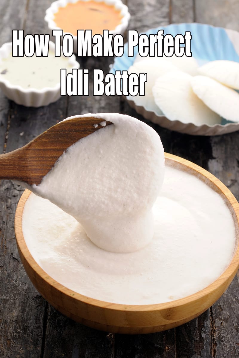 How to make idli batter recipe | idli batter for soft idli | thick idli batter | sour idli batter | | Tarla Dalal