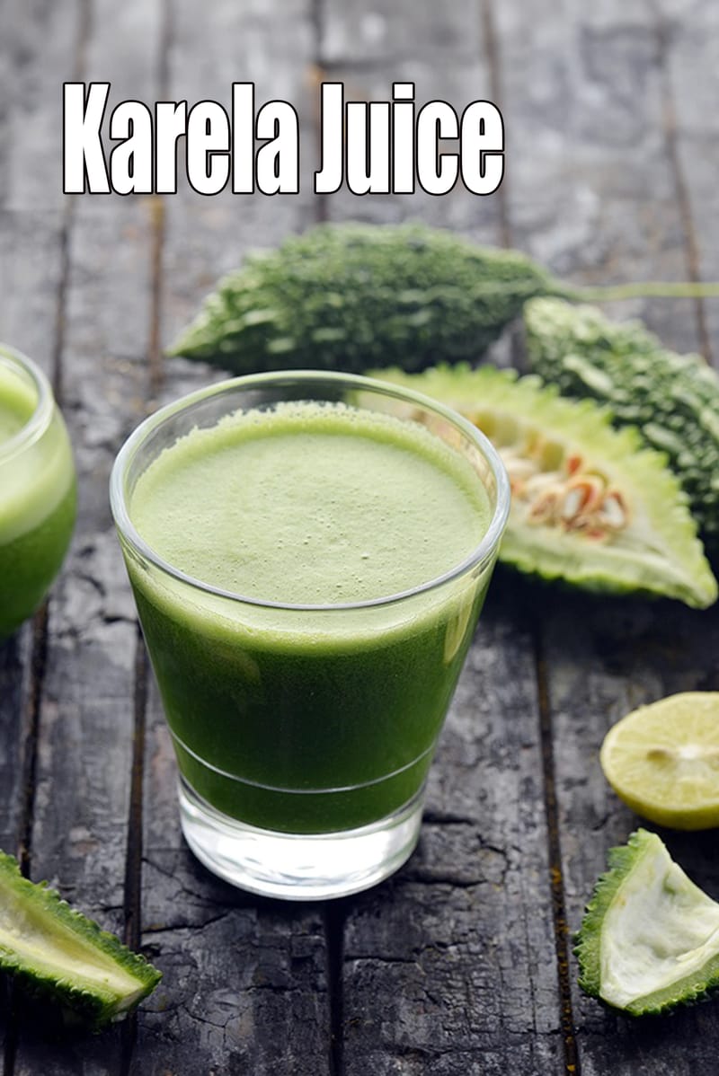 Karela juice recipe for diabetics | bitter gourd juice for weight loss, blood pressure, glowing skin | healthy karela juice | | Tarla Dalal