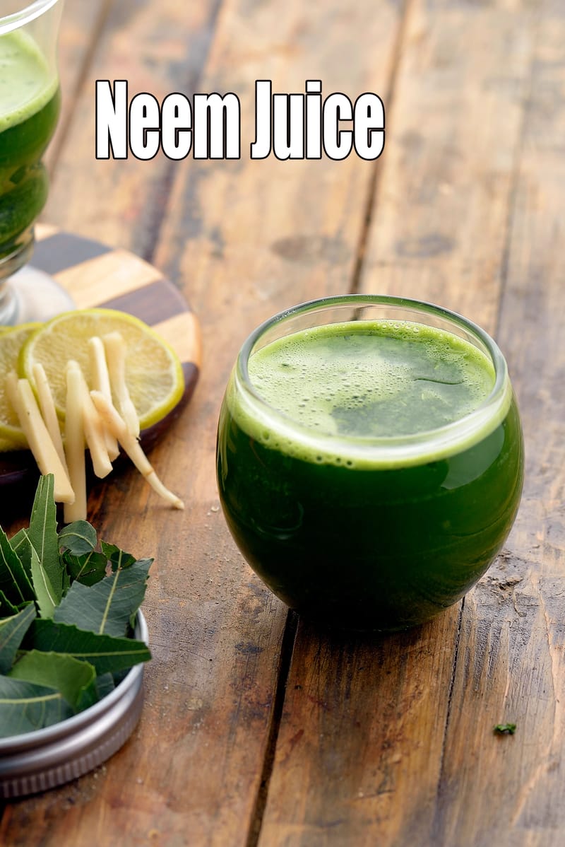Neem juice recipe | healthy neem juice | weight loss, detox neem juice | | Tarla Dalal