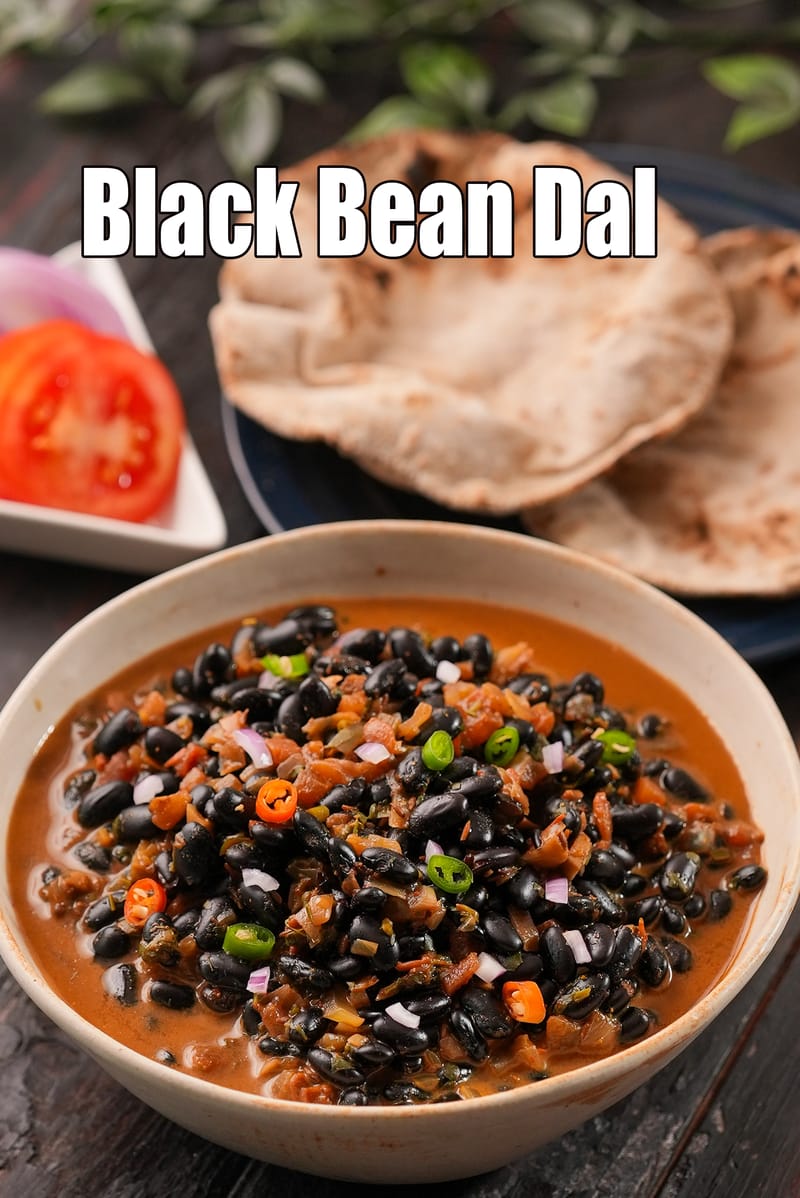 Black bean dal recipe | healthy black bean dal | black bean dal with vegetables | bhatt ki dal | | Tarla Dalal