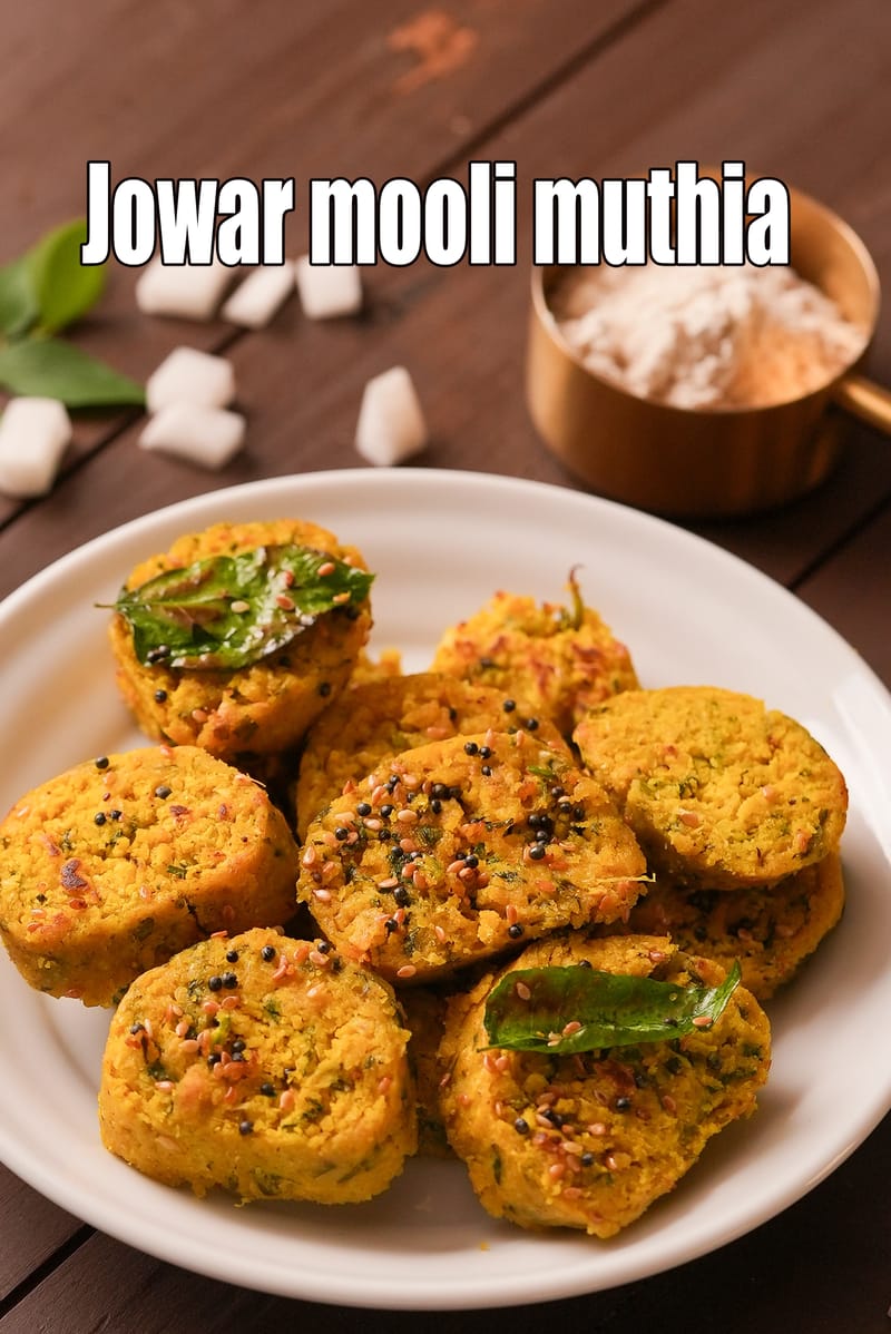 Jowar mooli muthia recipe | jowar mooli muthia for chronic kidney disease | healthy mooli jowar muthia | | Tarla Dalal