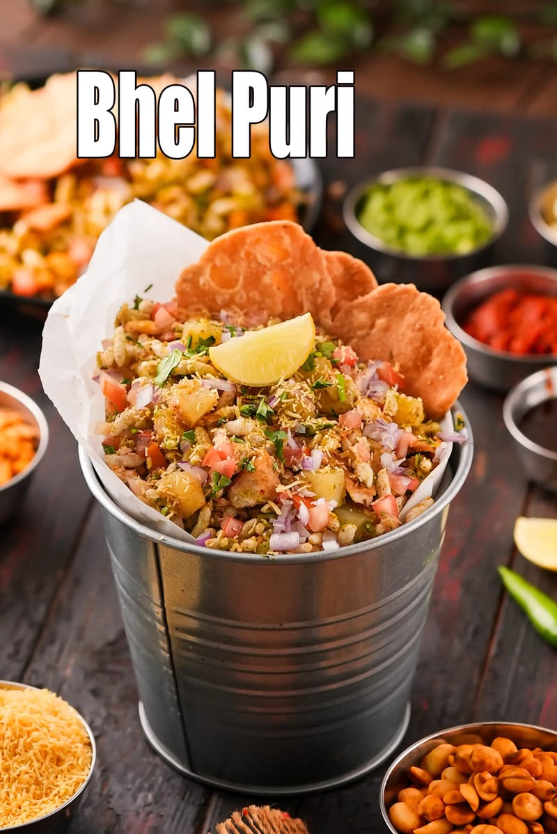 Bhel puri recipe | bhel puri chaat | homemade bhel puri | | Tarla Dalal