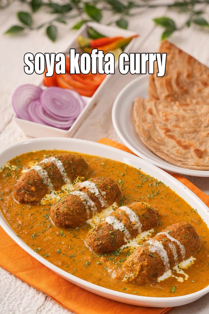 Soya kofta curry recipe | soyabean kofta curry | soy veg kofta curry | | Tarla Dalal