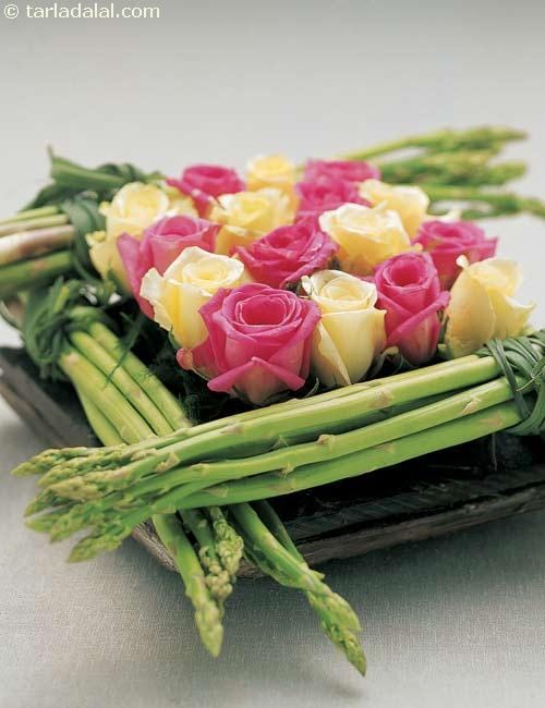 A Checkerboard Of Roses ( Flower Arrangements) | Tarla Dalal