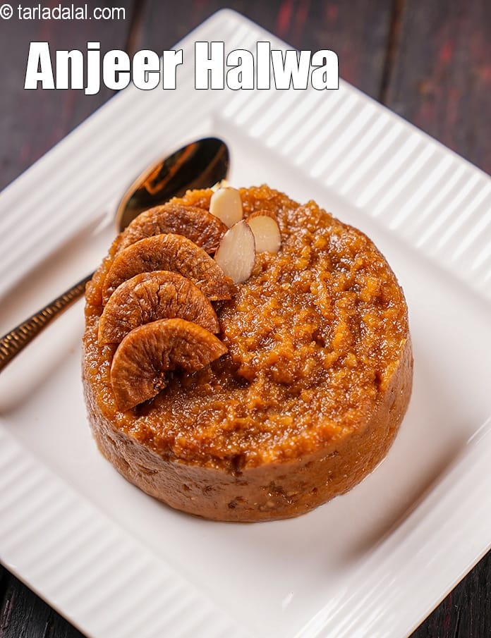 Anjeer Halwa ( Mughlai Recipe) | Tarla Dalal
