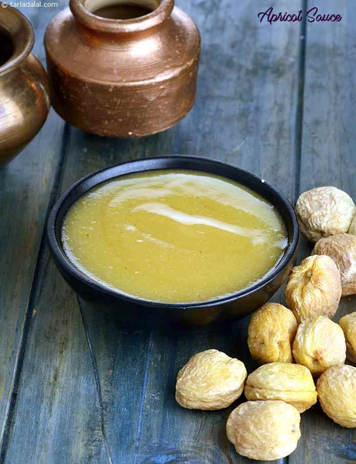 Apricot sauce | Apricot Puree |  Indian (khumani / jardalu)  sauce | | Tarla Dalal