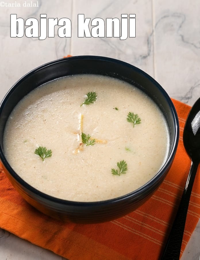 Bajra kanji recipe | Indian style savoury bajra porridge | bajra raabdi |  | Tarla Dalal