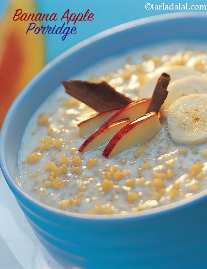 Banana Apple Porridge ( Weight Loss After Pregnancy ) | Tarla Dalal