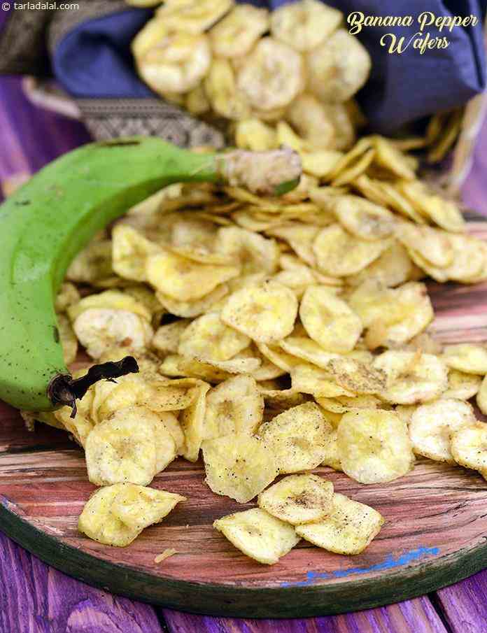 Banana Pepper Wafers | Tarla Dalal