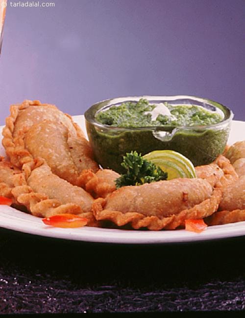 Cabbage Ghughras recipe,  Snack Recipes | Tarla Dalal