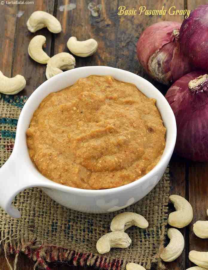 Basic pasanda gravy recipe | restaurant style pasanda gravy | brown pasanda gravy | | Tarla Dalal