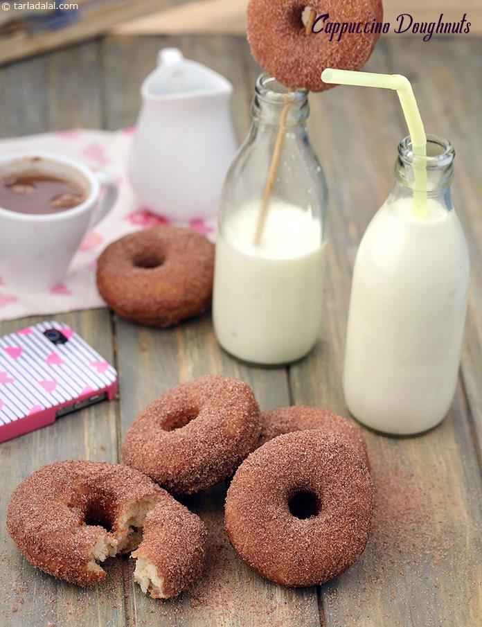 Cappuccino Doughnuts | Tarla Dalal