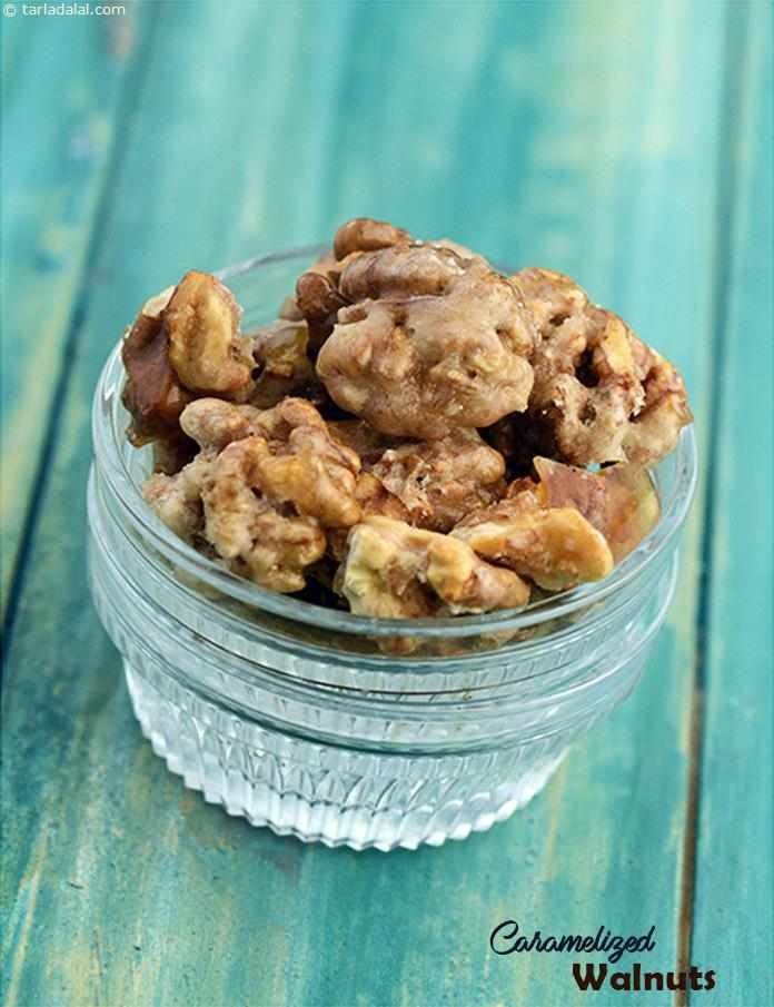 Caramelized Walnuts | Tarla Dalal