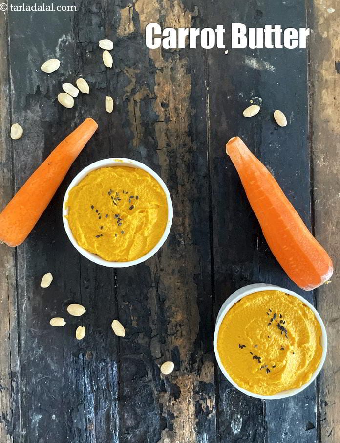 Carrot butter | healthy carrot butter made from peanuts | Indian carrot butter | | Tarla Dalal