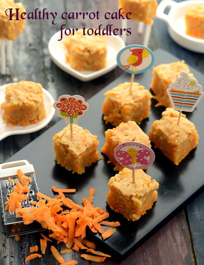 Healthy Carrot Cake For Toddlers Recipe | Tarla Dalal