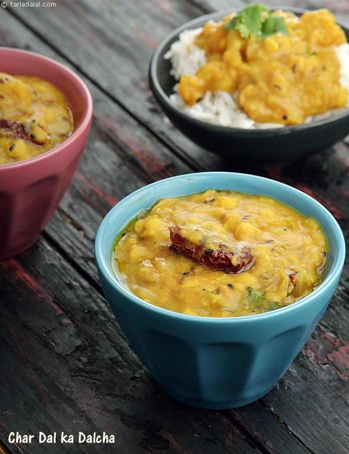 Char Dal ka Dalcha, Hyderabadi Veg Dalcha | Tarla Dalal