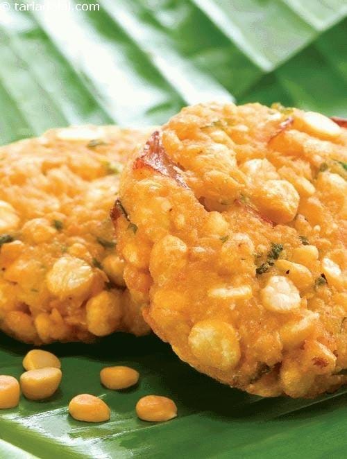 Chatambade, Masala Vade, Chattambade | Tarla Dalal