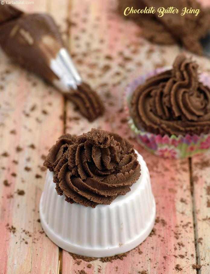 Chocolate Butter Icing | Tarla Dalal