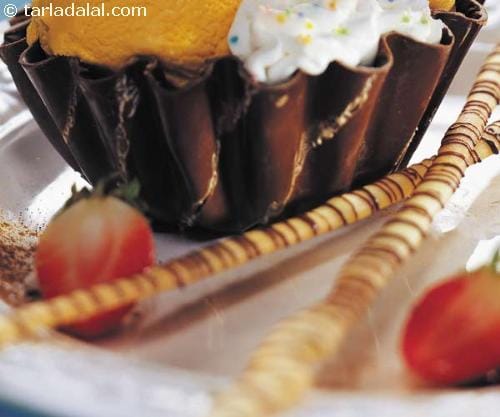 Chocolate Cups | Tarla Dalal