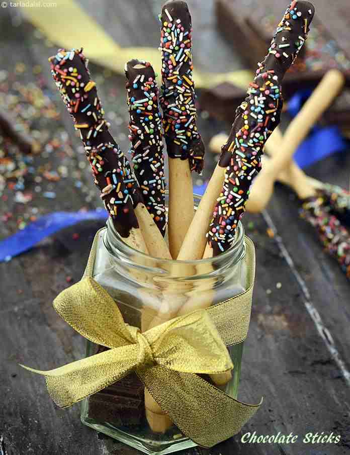 Chocolate Sticks ( Tiffin Treats) | Tarla Dalal