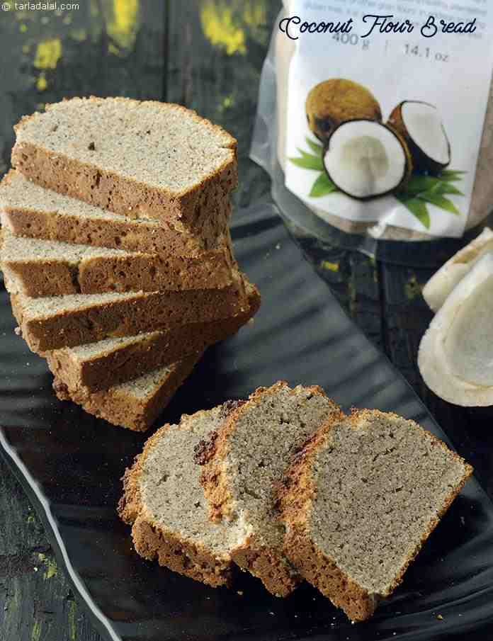 Coconut Flour Bread, Low- Carb Coconut Bread | Tarla Dalal