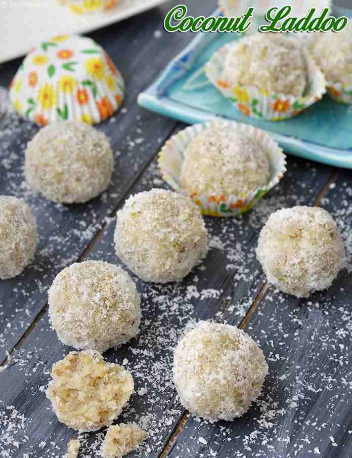 Coconut Laddoo, Coconut Ladoo | Tarla Dalal