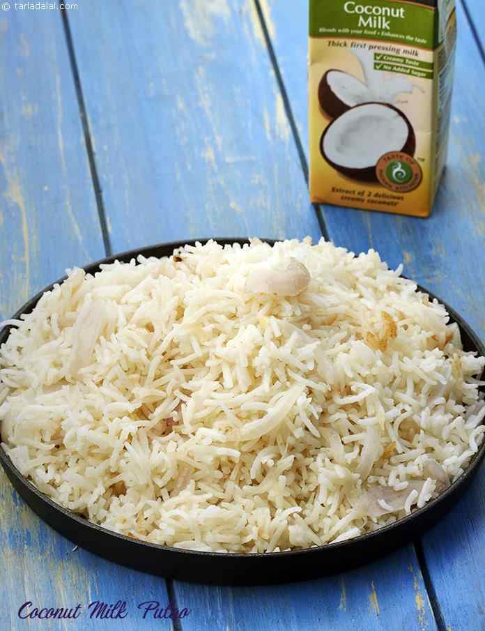 Coconut Milk Pulao | Tarla Dalal