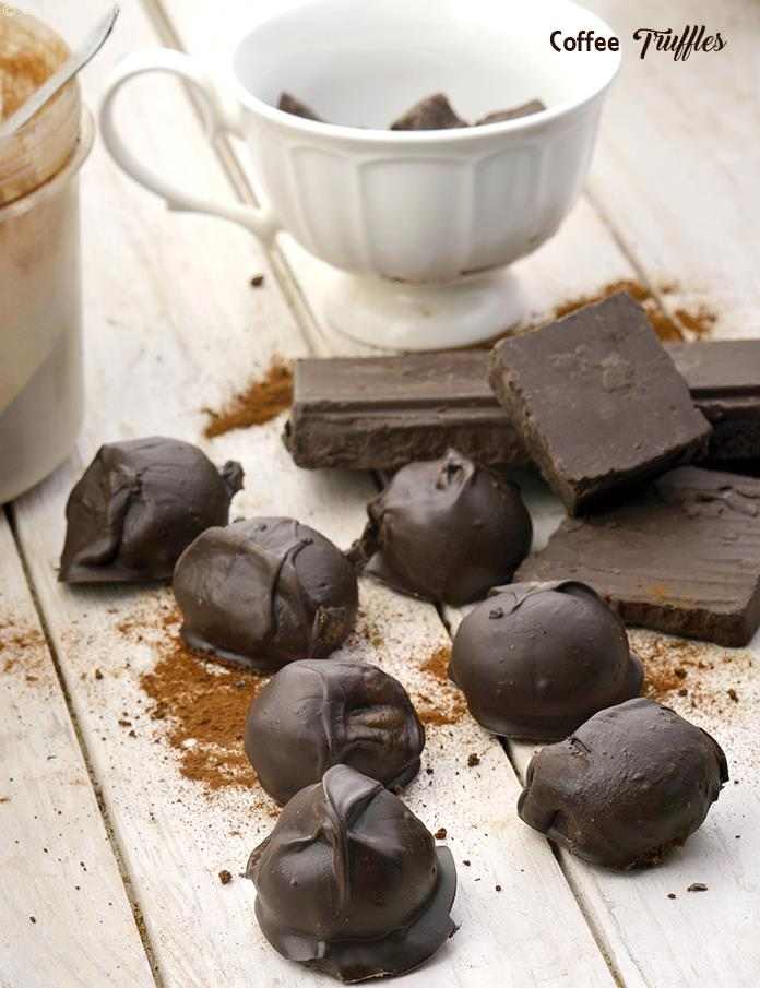 Coffee Truffles, Coffee Chocolate Truffles | Tarla Dalal