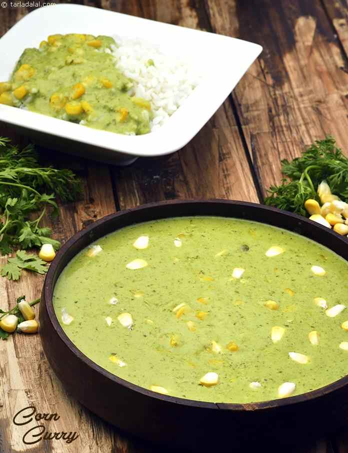 Corn Curry Recipe (Makai Ki) | Tarla Dalal