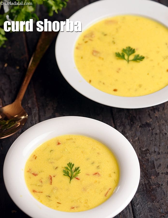 Curd shorba recipe | Indian dahi shorba | yogurt soup | Punjabi dahi ka shorba | | Tarla Dalal
