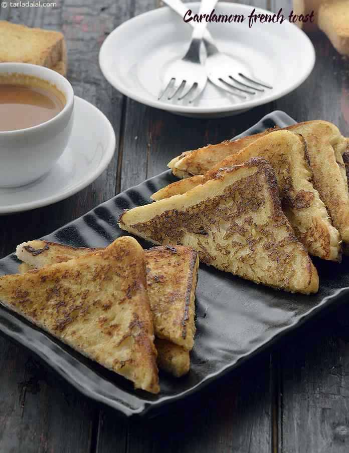 Cardamom French Toast, Elaichi French Toast | Tarla Dalal