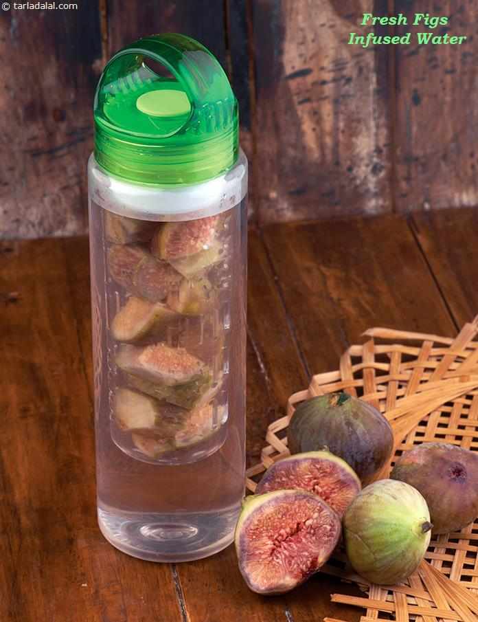 Fresh Figs Infused Water | Tarla Dalal