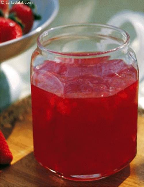 Fresh Strawberry Jam Recipe (Healthy Recipes) | Tarla Dalal