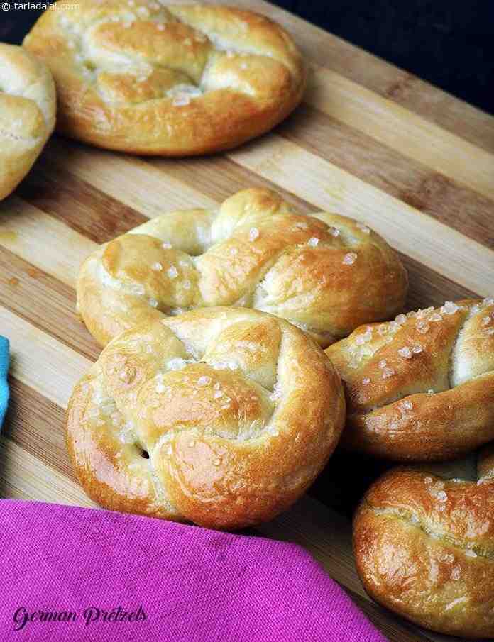 German Pretzels, Soft Baked Pretzels | Tarla Dalal