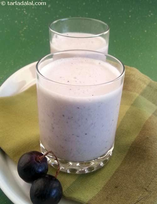Grape Lassi | Tarla Dalal