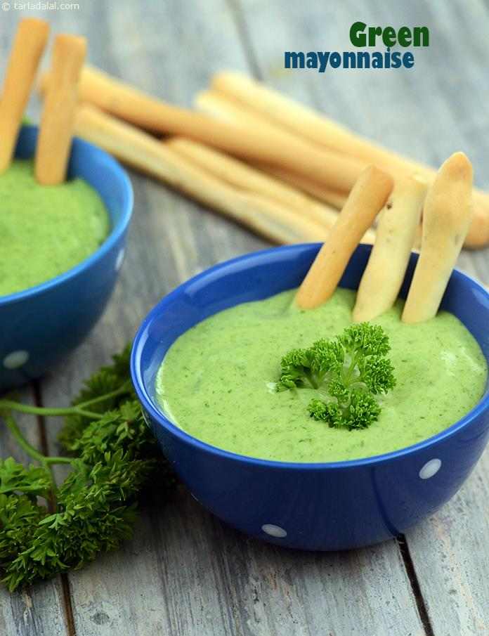 Green Mayonnaise | Tarla Dalal