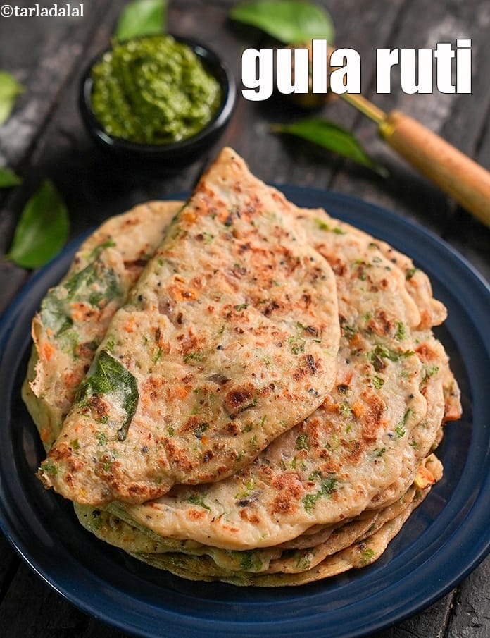 Gula Ruti Recipe (Bengali Style Wheat Flour Pancake) | Tarla Dalal