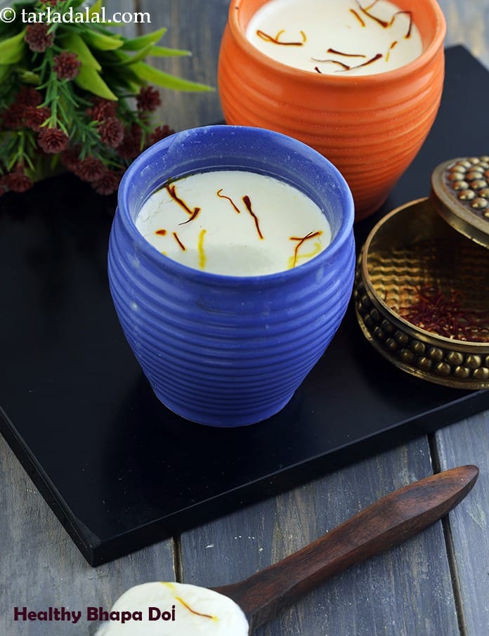 Healthy Bhapa Doi | Tarla Dalal