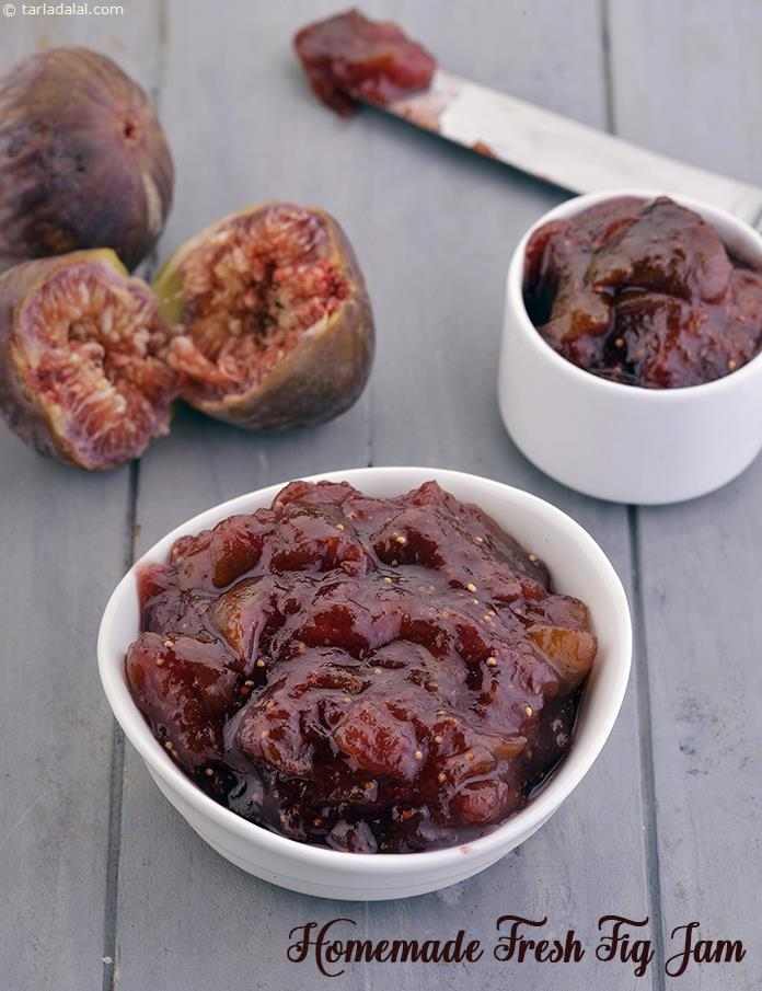 Homemade Fresh Fig Jam, Step By Step | Tarla Dalal