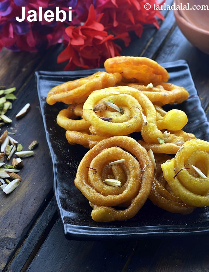 Jalebi?recipe | crispy homemade?jalebi?| halwai style Indian?jalebi?| instant?jalebi?(without fermentation) | | Tarla Dalal
