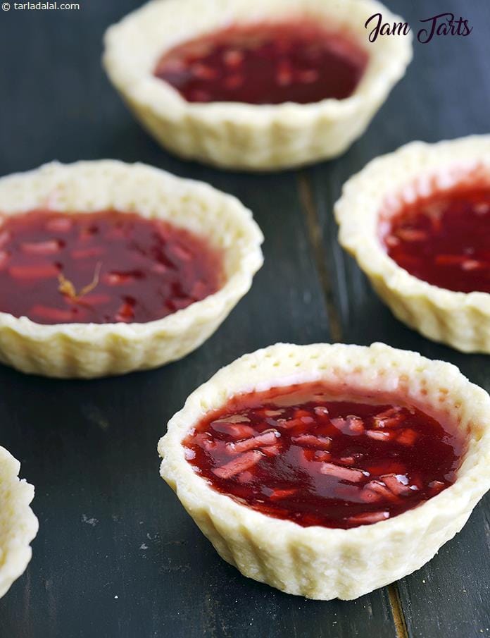 Jam Tarts | Tarla Dalal