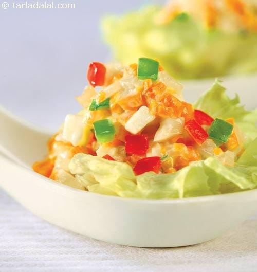 Lettuce Spoons | Tarla Dalal