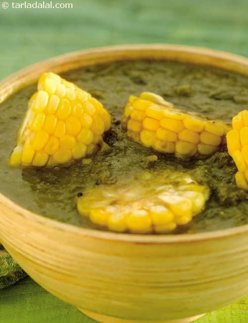 Makai Paatal Bhaji ( Healthy Subzi) | Tarla Dalal