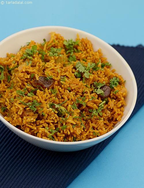 Masala Bhaat ( Microwave Recipe ) | Tarla Dalal