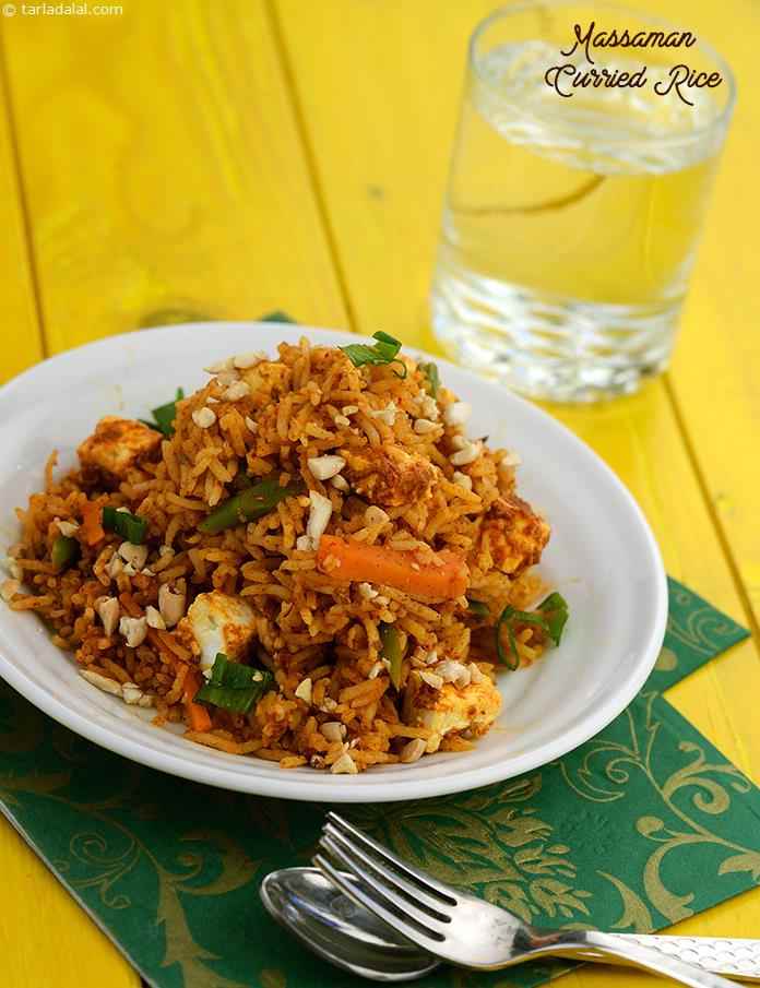 Massaman Curried Rice recipe, Thai Recipes | Tarla Dalal