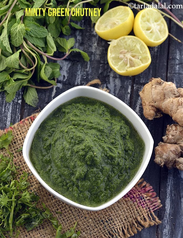 Minty Green Chutney | Tarla Dalal