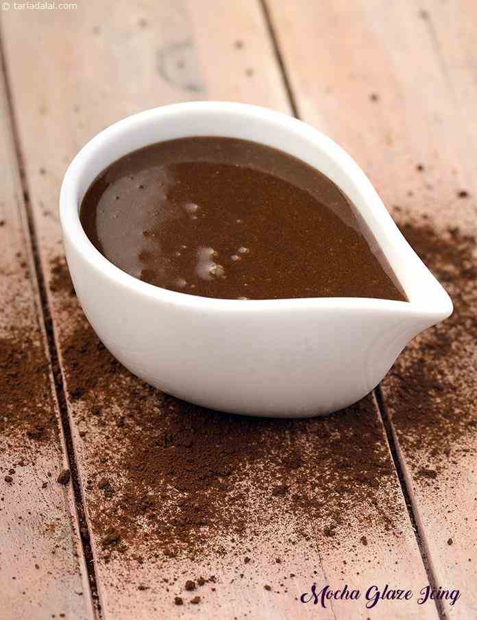 Mocha Glaze Icing | Tarla Dalal