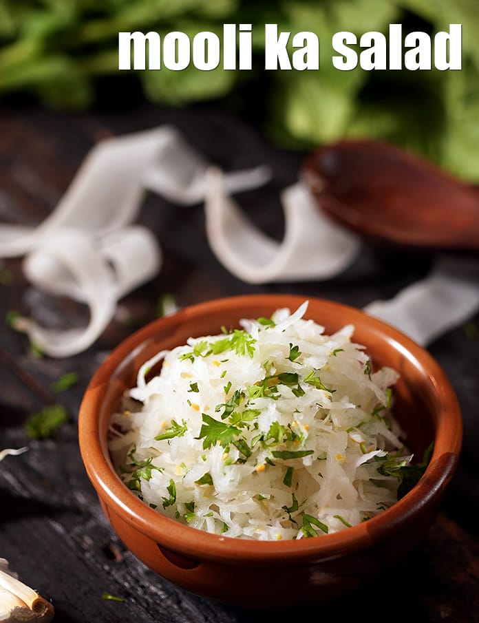 Mooli ka salad recipe | Indian radish salad | healthy mooli ka salad | | Tarla Dalal